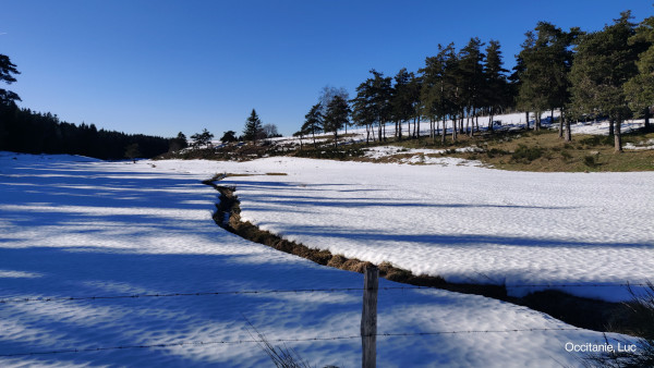 Paysage hivernal La Bastide